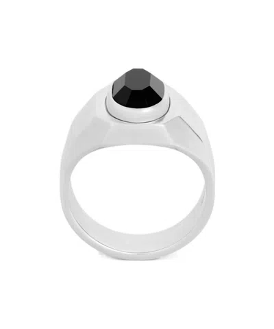 Celine Bevel Seal Ring In White