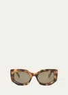 CELINE BEVELED ACETATE CAT-EYE SUNGLASSES