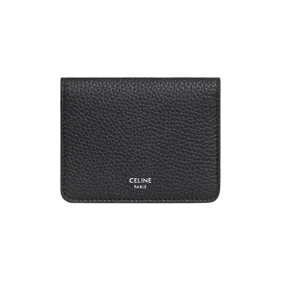 Pre-owned Celine Bi Fold Card Holder 'black' | Men's Size Onesize