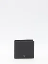 Celine Men Bi-fold Leather Wallet In Black