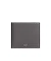 Celine Bi-fold Wallet In Grained Calfskin In Gray