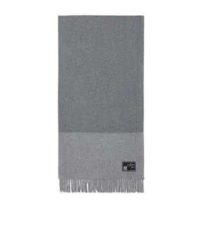 Celine Bicolor Cashmere Scarf In Gray