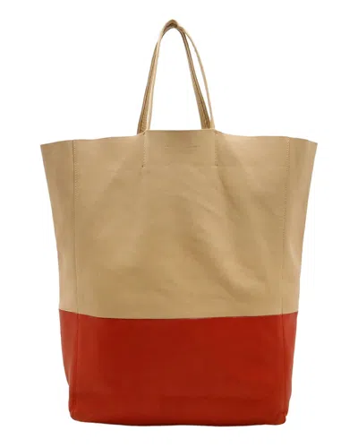 Celine Bicolor Horizontal Cabas Tote Bag (authentic Pre-loved) In Multi