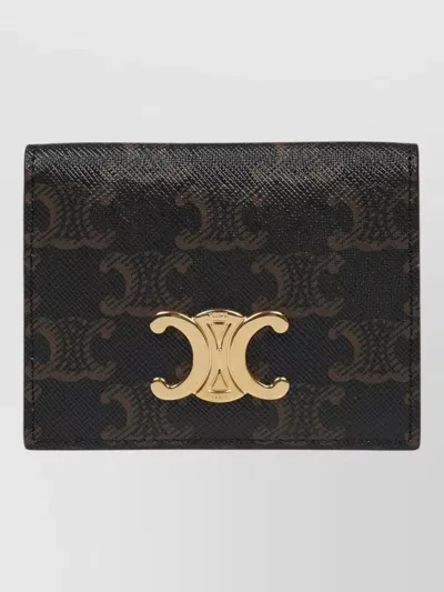 Celine Bifold Card Holder In Black