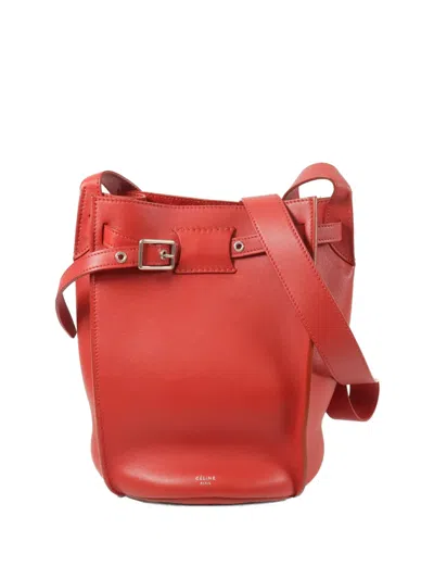 Pre-owned Celine Big Bag Bucket Bag In Red