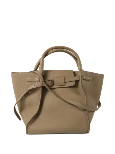 Pre-owned Celine Big Bag Buckle-fastening Tote Bag In Gray