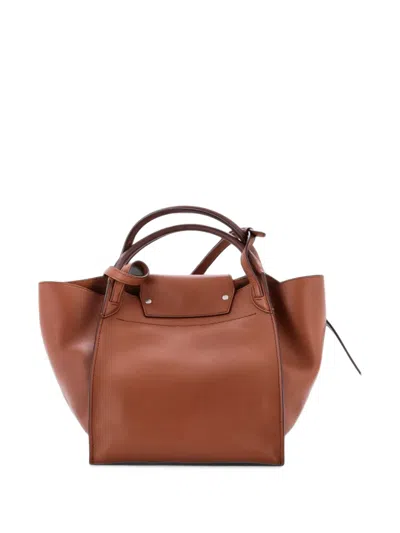 Pre-owned Celine Big Bag Smooth Calfskin Small Tote Bag In Brown