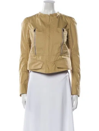 Pre-owned Celine Biker Jacket In Neutral