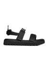 Celine Toe Flat Sole Buckle Detailing Sandals In Black