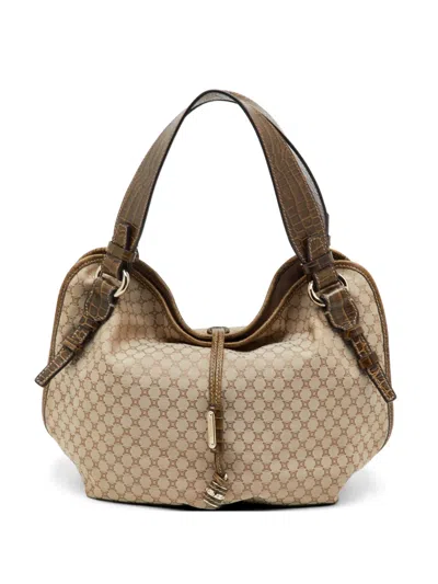 Pre-owned Celine Bittersweet Macadam Handbag In Neutral
