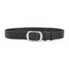 Celine Black 35mm Calf Leather Belt In Black