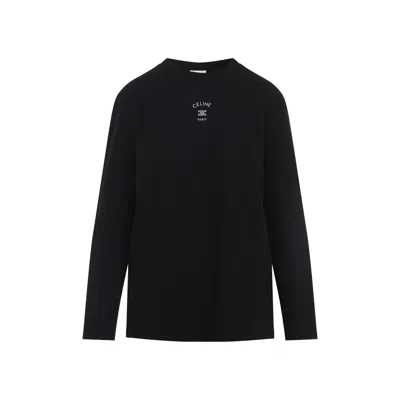 Celine Black And White Long Sleeved T-shirt