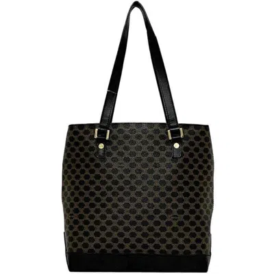 Pre-owned Celine Black Brown Pvc Leather Tote Bag ()
