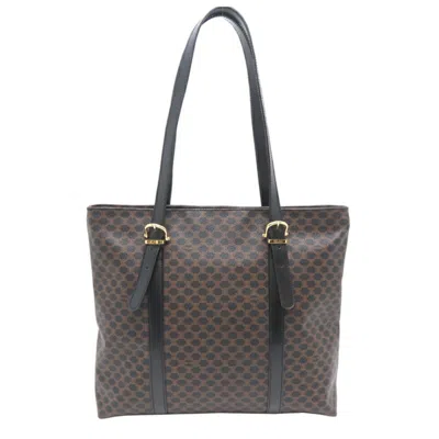Pre-owned Celine Black Brown Pvc Tote Bag ()