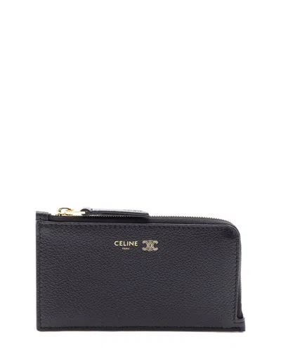 Celine Black Calfskin Coin Case Card Holder (authentic Pre-loved)