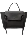 Celine Black Calfskin Leather Mini Belt Bag (authentic Pre-loved) In Black