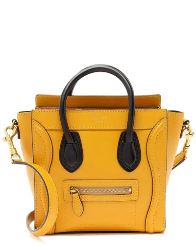 CELINE CELINE BLACK CALFSKIN NANO LUGGAGE TOTE (AUTHENTIC PRE-LOVED)