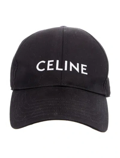 Pre-owned Celine Black Canvas Hat