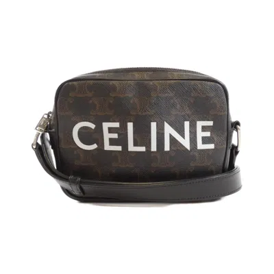 Pre-owned Celine Black Canvas Leather Shoulder Bag ()