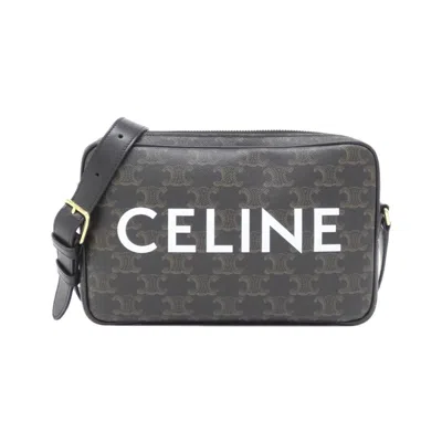 Pre-owned Celine Black Canvas Leather Shoulder Bag ()