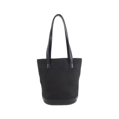 Pre-owned Celine Black Canvas Leather Shoulder Bag ()