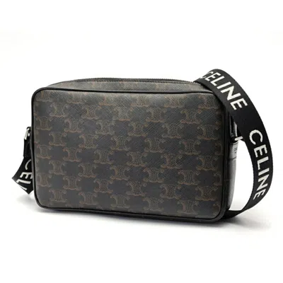 Pre-owned Celine Black Canvas Messenger Bag ()
