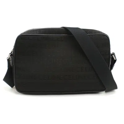 Pre-owned Celine Black Canvas Messenger Bag Shoulder Bag ()
