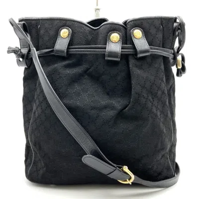 Pre-owned Celine Black Canvas Shoulder Bag ()