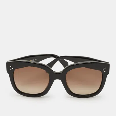 Pre-owned Celine Black Cl 41805/s Audrey Square Gradient Sunglasses