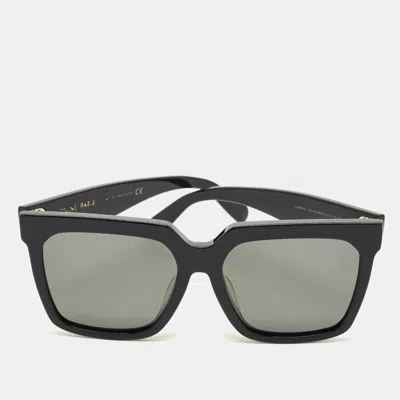Pre-owned Celine Black Cl4055fn Polarized Square Sunglasses