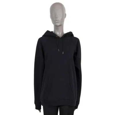 Pre-owned Celine Black Cotton Back Logo Hoodie Sweater Xl