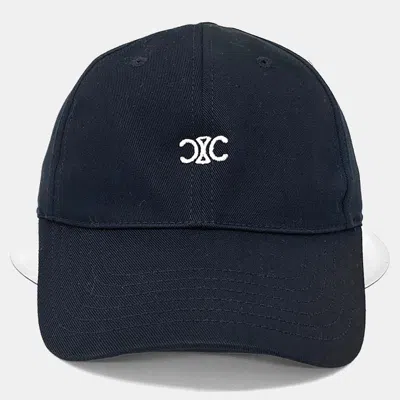 Pre-owned Celine Black Cotton Cap