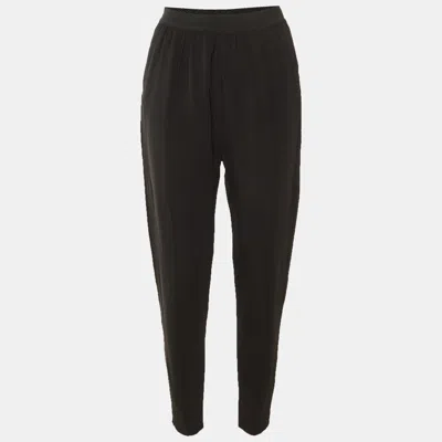 Pre-owned Celine Black Crepe Pants S