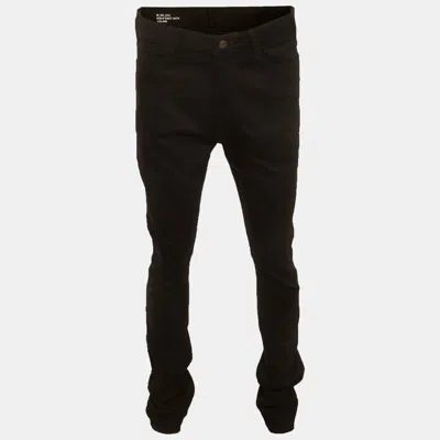 Pre-owned Celine Black Denim Straight Leg Jeans L/waist 37"