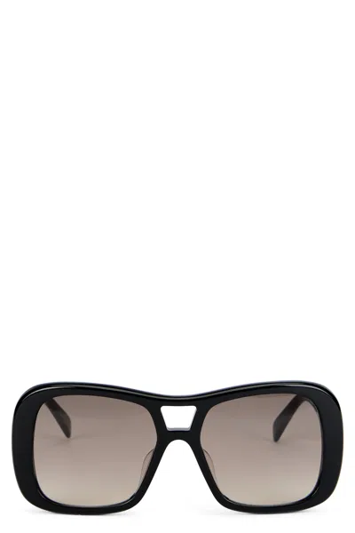 Celine Black Frame 42 Sunglasses In Acetate In Multi