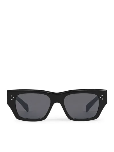 Celine Black Frame 55 Sunglasses In Black Acetate