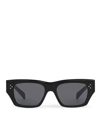 Celine Black Frame 55 Sunglasses In Black Acetate