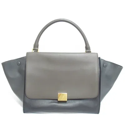 Pre-owned Celine Black Gray Handbag Shoulder Bag Tote Bag () In Black, Gray