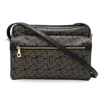 Pre-owned Celine Black Gray Pvc Leather Shoulder Bag ()