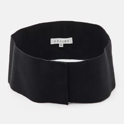 Pre-owned Celine Black Grosgrain Waist Belt M