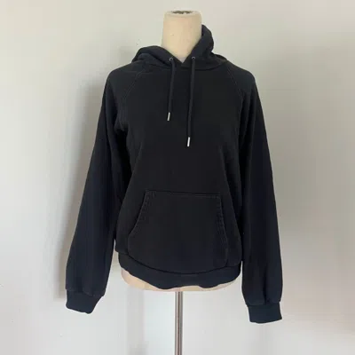 Pre-owned Celine Black Hoodie With Logo On Back