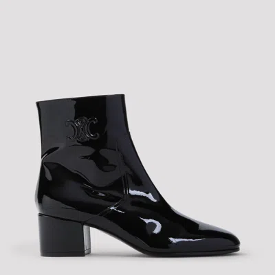 Celine Black Leather Boots