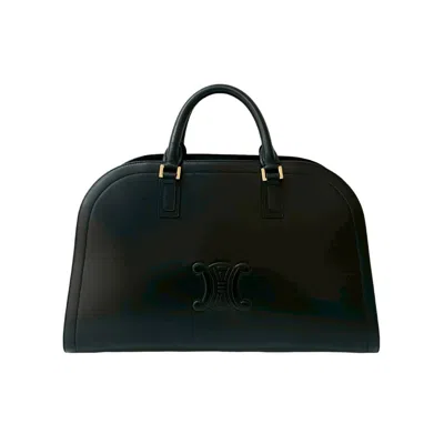 Pre-owned Celine Black Leather Boston Bag Handbag ()
