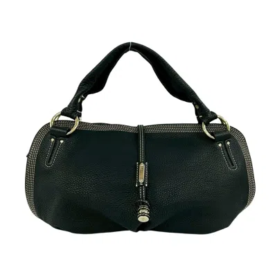 Pre-owned Celine Black Leather Boston Bag Handbag ()