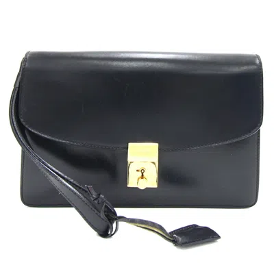 Pre-owned Celine Black Leather Clutch Bag ()