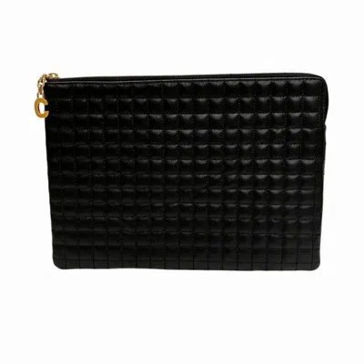 Pre-owned Celine Black Leather Clutch Bag ()