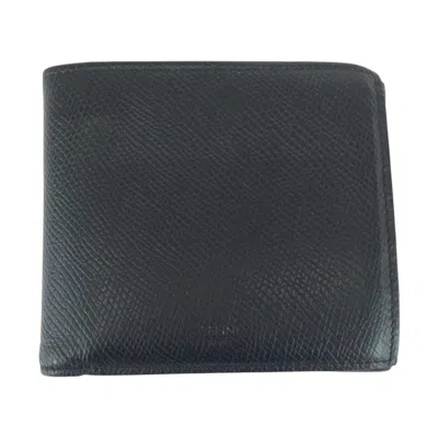 Pre-owned Celine Black Leather Coin Purse/coin Case ()