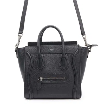 Pre-owned Celine Black Leather Handbag Shoulder Bag ()