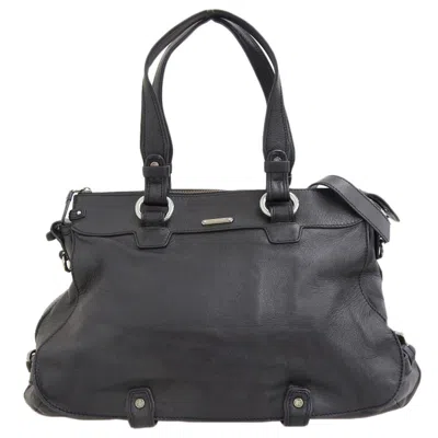 Pre-owned Celine Black Leather Handbag Shoulder Bag ()