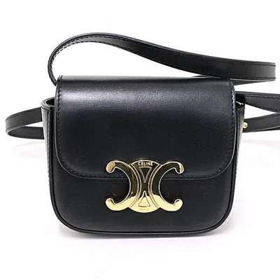 Pre-owned Celine Black Leather Handbag Shoulder Bag ()
